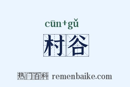 村谷是什么意思的图片